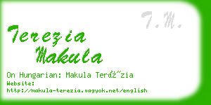terezia makula business card